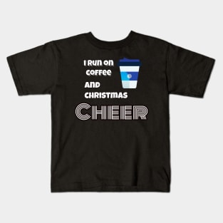 i run on coffee Kids T-Shirt